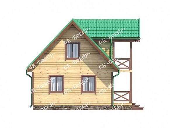 Дом из бруса 7.5х8. фото