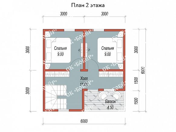 Сруб из бруса 6х6. фото