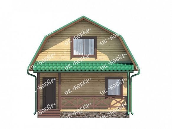 Дачный дом из бруса 6х7.55. фото
