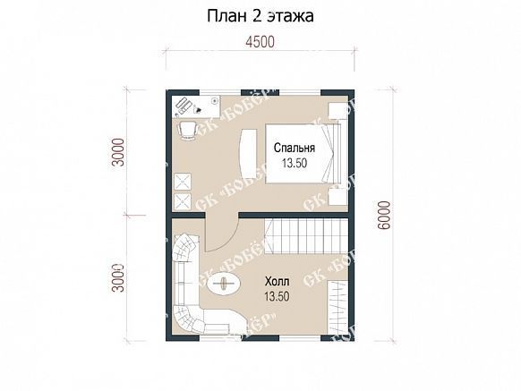 Дом из бруса 6х9. фото